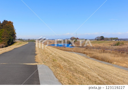 茨城県常総市鬼怒川サイクリングロード沿線2025年2月 123119227