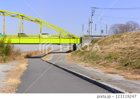 茨城県常総市鬼怒川サイクリングロード沿線2025年2月 123119247