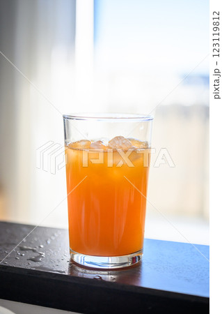 自家製のみかんジュース　搾りたて 123119812