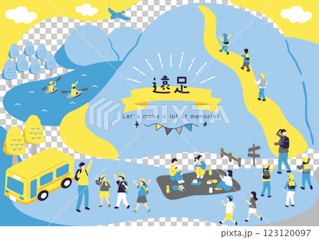 children enjoying an excursion 123120097