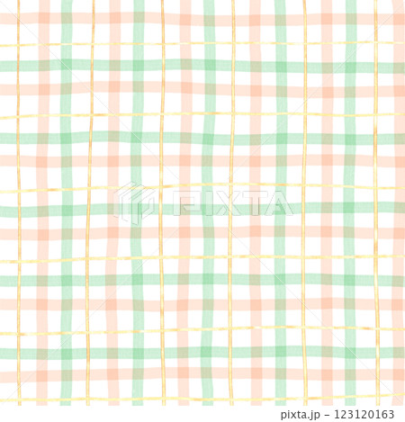 Gold Green Orange Plaid Hand Drawn Background Pattern Overlay Gold Green Orange Plaid Hand Drawn Background Pattern Overlay 123120163