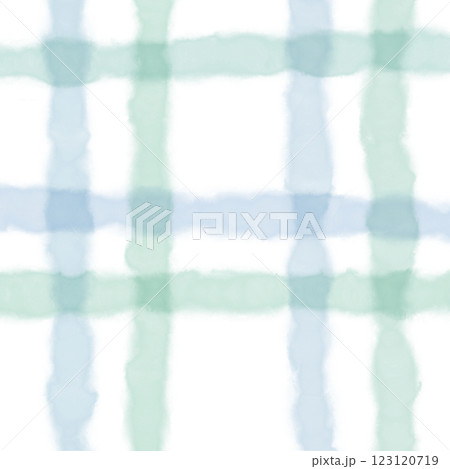 Green Blue Plaid Hand Drawn Background Pattern Overlay 123120719