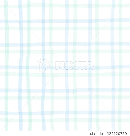 Green Blue Plaid Hand Drawn Background Pattern Overlay 123120720