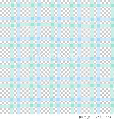 Green Blue Plaid Hand Drawn Background Pattern Overlay 123120723