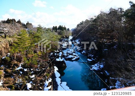 冬の厳美渓 冬の厳美渓 123120985