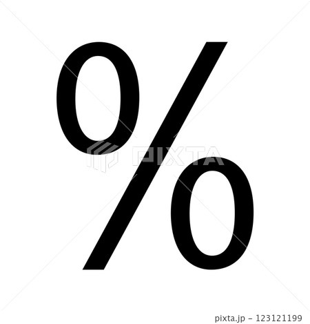 math symbol icon percent vector 123121199