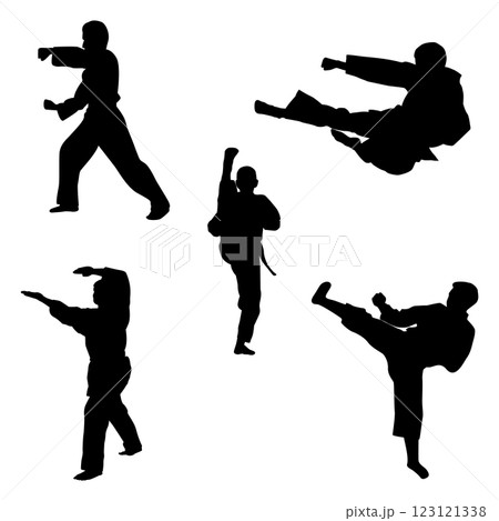 icon of man doing taekwondo kick icon of man doing taekwondo kick 123121338