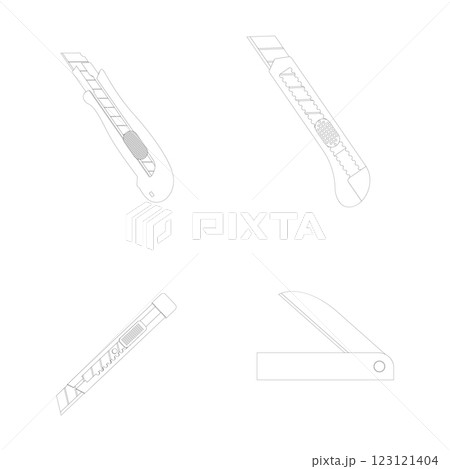 cutter knife - stationery icon cutter knife - stationery icon 123121404