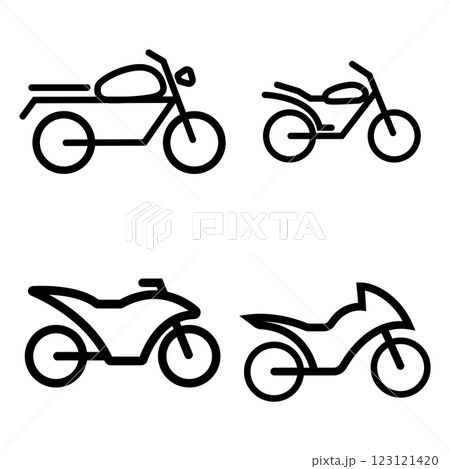 motorcycle icon vector motorcycle icon vector 123121420