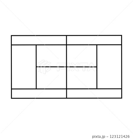 tennis court icon vector 123121426