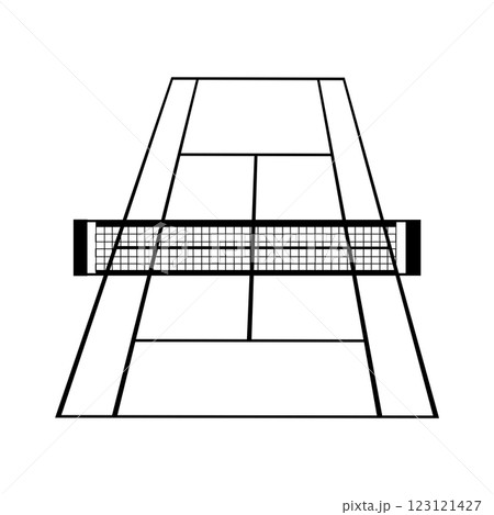 tennis court icon vector 123121427