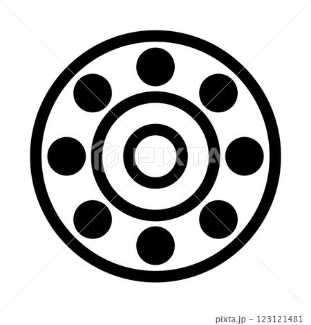 Bearing icon vector Bearing icon vector 123121481