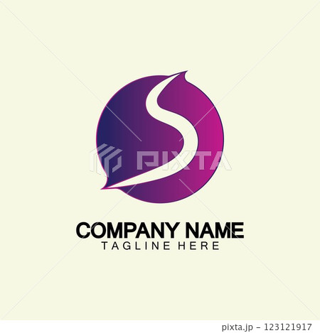 Business corporate letter S logo design vector. 123121917