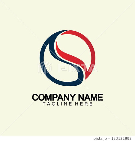 Business corporate letter S logo design vector. 123121992
