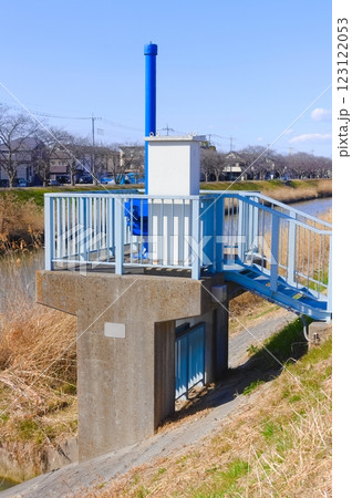 埼玉県越谷市宮田排水樋管2025年1月 埼玉県越谷市宮田排水樋管2025年1月 123122053