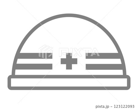 工事・防災ヘルメットのアイコン 123122093