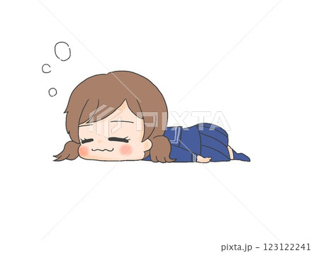 脱力する女の子 123122241