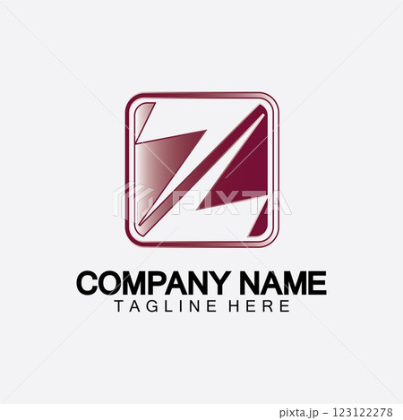 Letter Z number 2 logo icon vector illustration design template Letter Z number 2 logo icon vector illustration design template 123122278