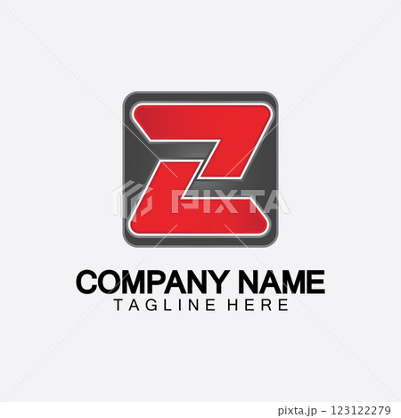 Letter Z number 2 logo icon vector illustration design template Letter Z number 2 logo icon vector illustration design template 123122279
