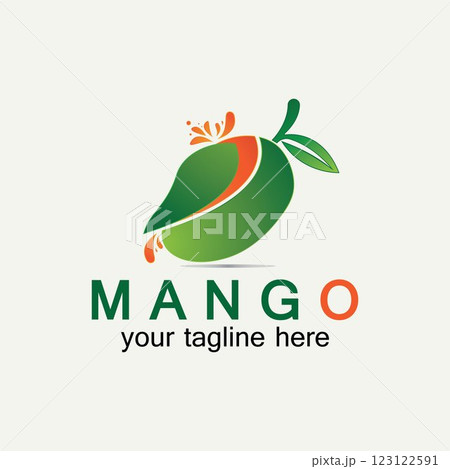 Mango fruit logo vector illustration design template. Mango in flat style. Mango icon. Mango and Healthy Fruit design with modern style. Vector illustration Mango fruit logo vector illustration design template. Mango in flat style. Mango icon. Mango and Healthy Fruit design with modern style. Vector illustration 123122591