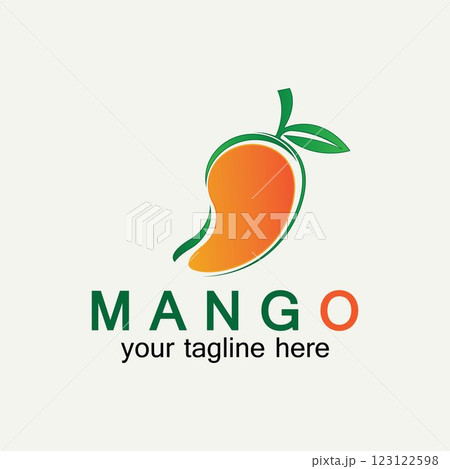 Mango fruit logo vector illustration design template. Mango in flat style. Mango icon. Mango and Healthy Fruit design with modern style. Vector illustration Mango fruit logo vector illustration design template. Mango in flat style. Mango icon. Mango and Healthy Fruit design with modern style. Vector illustration 123122598