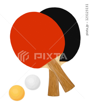 卓球ラケットとボール 卓球ラケットとボール 123123131