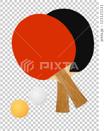卓球ラケットとボール 卓球ラケットとボール 123123131