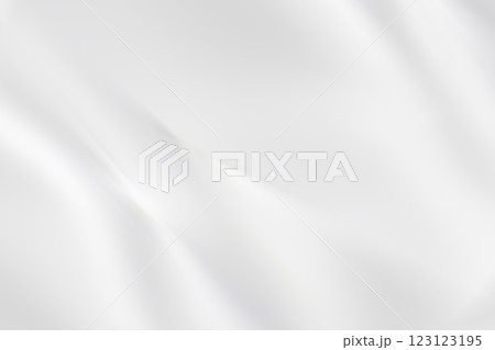透明感のある白のシルクサテンのテクスチャ背景 123123195