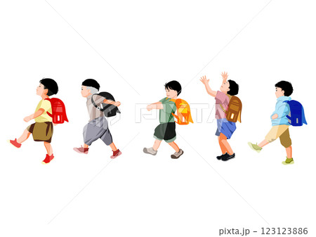 春の子供達 123123886
