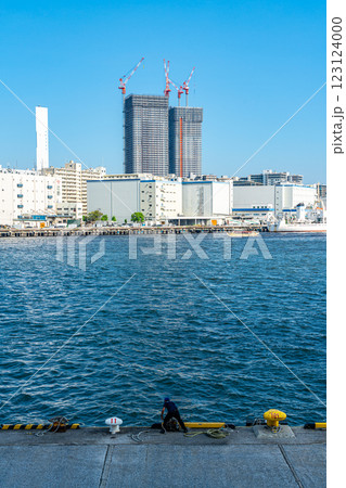 【東京都】竹芝ふ頭から見える都市風景 【東京都】竹芝ふ頭から見える都市風景 123124000