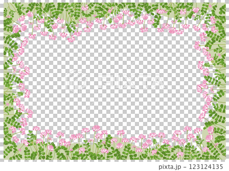 A rectangular frame illustration surrounded by lots of Chinese sedge A rectangular frame illustration surrounded by lots of Chinese sedge 123124135