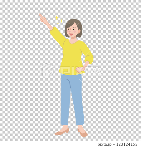 女人指著 123124155