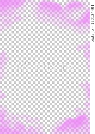 Vertical Frame With Pink Fluffy Clouds, Illustration Template For Web And Print Vertical Frame With Pink Fluffy Clouds, Illustration Template For Web And Print 123124491