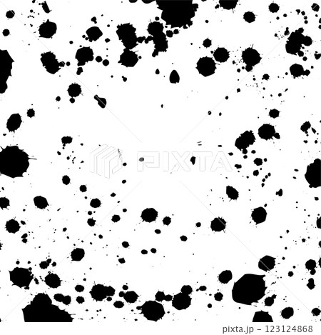 イラスト素材: 飛び散るインク、しぶきの背景素材 ベクター 123124868