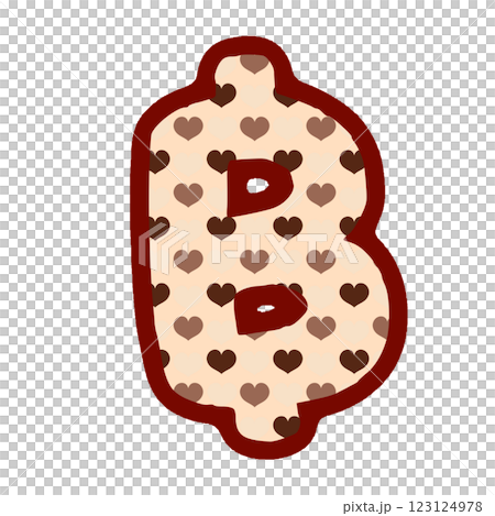 a heart shaped bath logo with brown and white hearts a heart shaped bath logo with brown and white hearts 123124978