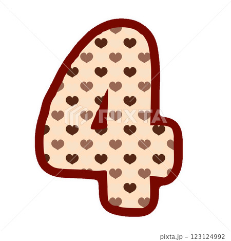 the number four is made up of hearts the number four is made up of hearts 123124992