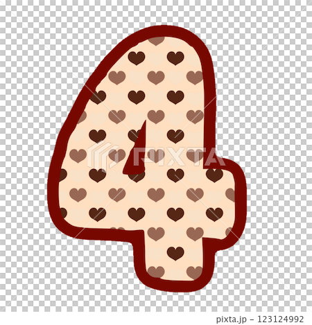 the number four is made up of hearts the number four is made up of hearts 123124992