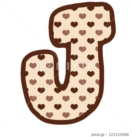 a heart shaped J a heart shaped J 123125008