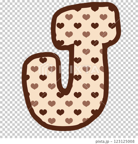 a heart shaped J a heart shaped J 123125008