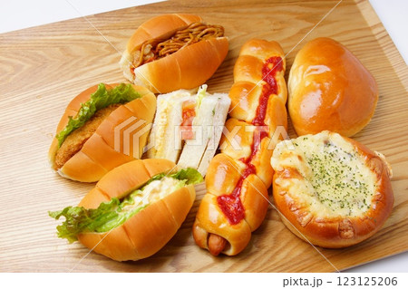 いっぱいの惣菜パン調理パン 123125206