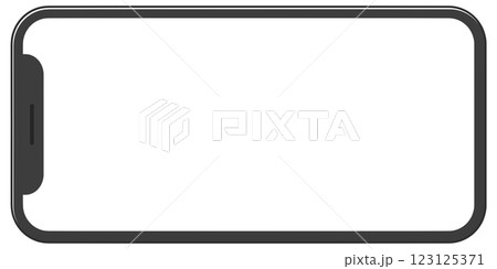 スマートフォン風のフレーム スマートフォン風のフレーム 123125371