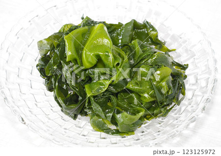 Fresh seaweed wakame. Japanese healthy food. Fresh seaweed wakame. Japanese healthy food. 123125972