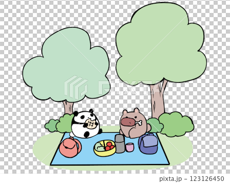 貓熊野餐 123126450