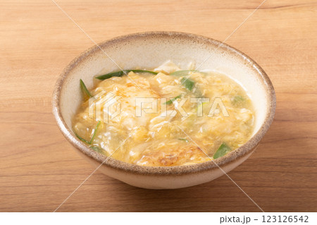 揚げ出し豆腐 九条ネギ 卵あんかけ 揚げ出し豆腐 九条ネギ 卵あんかけ 123126542