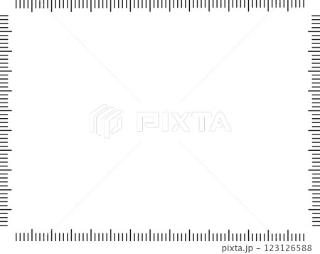 定規風のフレーム 123126588