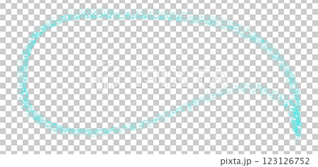 Separate light blue speech bubbles on transparent background. 123126752