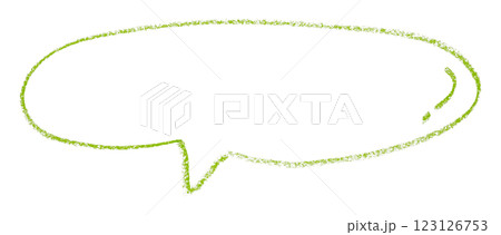 Separate green speech bubble on transparent background Separate green speech bubble on transparent background 123126753