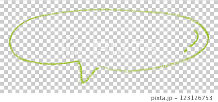 Separate green speech bubble on transparent background Separate green speech bubble on transparent background 123126753