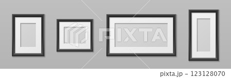 Picture frame mockups with black borders Picture frame mockups with black borders 123128070