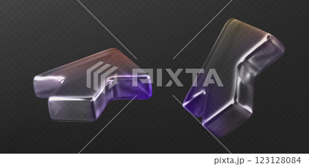 Glass 3d cursors with purple gradient glow Glass 3d cursors with purple gradient glow 123128084